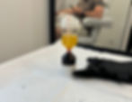 Client waiting at Elev8 for prp hairloss treatment