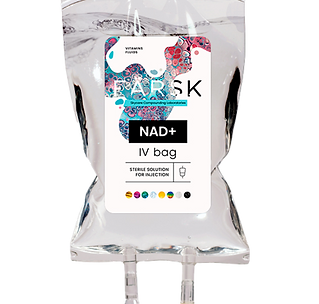 This is a picture of a NAD+ IV Infusion treatment bag